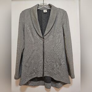 CAbi Gray Striped Blazer/Jacket Size XS